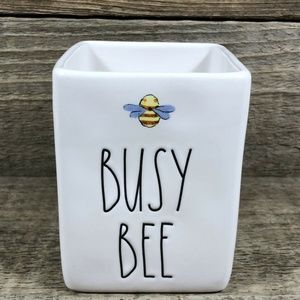 Rae Dunn BUSY BEE Pen Pencil Case Holder Organizer